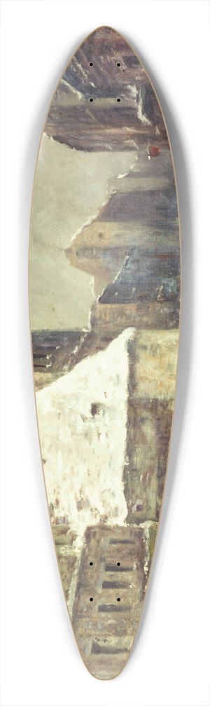 Marcel Cogniet - La Rue du Mont-Cenis, effet de neige 39.3 inch art pintail longboard deck Marcel Cogniet - La Rue du Mont-Cenis, effet de neige 39.3 inch art pintail longboard deck