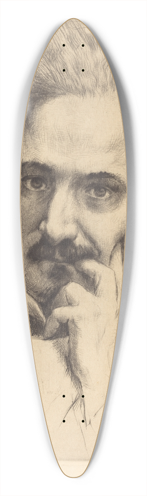 Marcellin-Gilbert Desboutin - Henri Rochefort 39.3 inch art pintail longboard deck