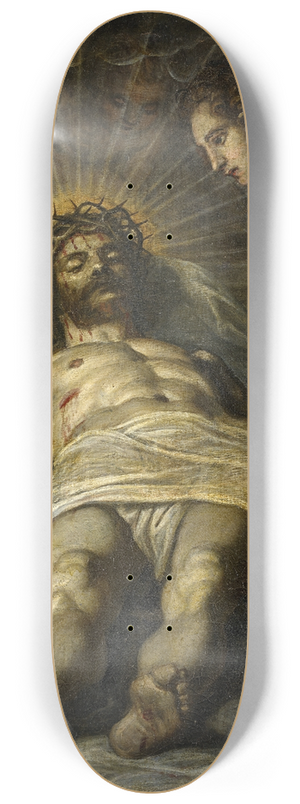 Circle of Tintoretto - The Dead Christ with Two Angels 8.25 inch art skate deck