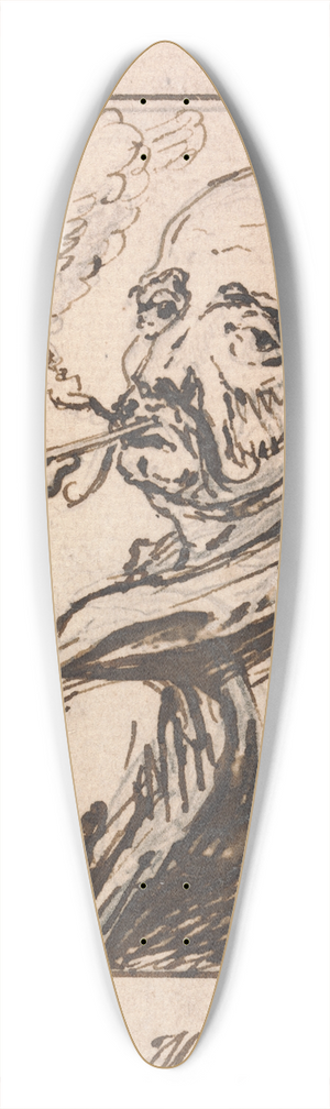 Marcellus Laroon the Younger - Head of a Turk 39.3 inch art pintail longboard deck