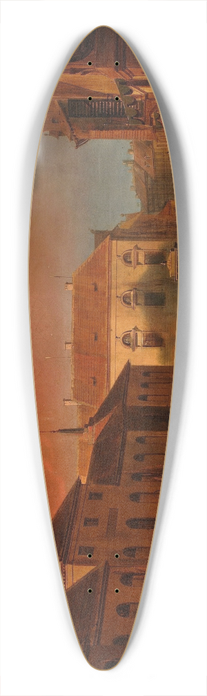 Marcin Zaleski - Taking of the Warsaw Arsenal 39.3 inch art pintail longboard deck