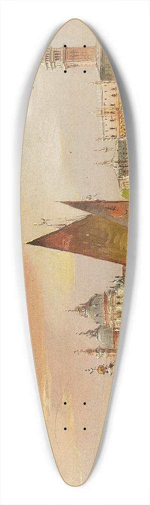 Marco Grubacs - Venice, in the Bacino San Marco 39.3 inch art pintail longboard deck