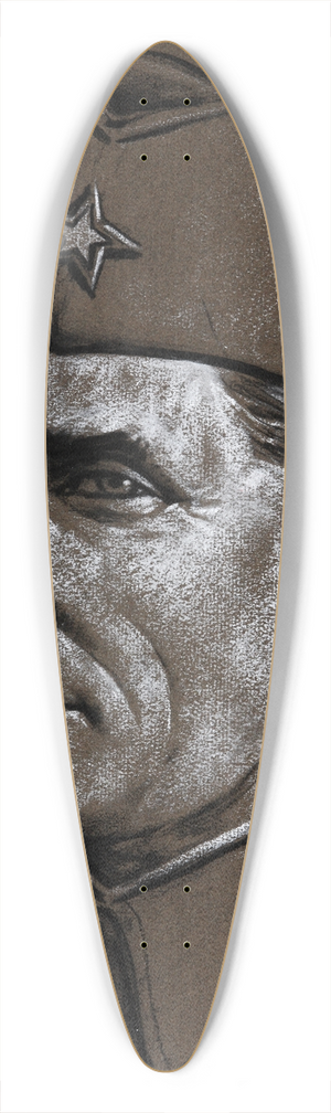 Marc Stone - Marshal Tito 39.3 inch art pintail longboard deck Marc Stone - Marshal Tito 39.3 inch art pintail longboard deck
