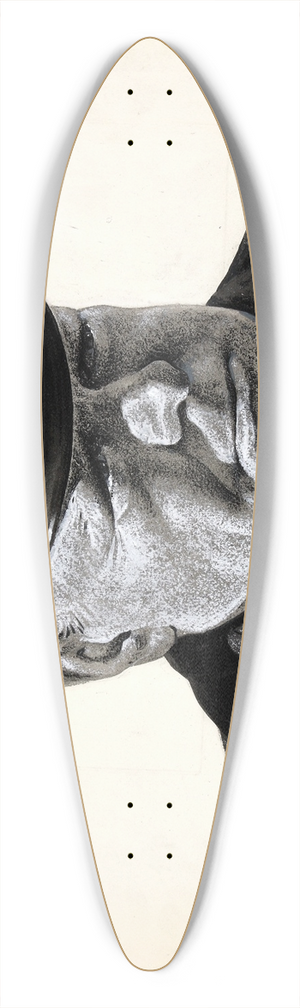 Marc Stone - Winston Churchill in Trinity House uniform 39.3 inch art pintail longboard deck Marc Stone - Winston Churchill in Trinity House uniform 39.3 inch art pintail longboard deck