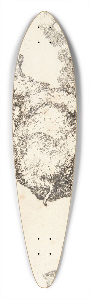 Marcus de Bye - Tissende gimmer 39.3 inch art pintail longboard deck