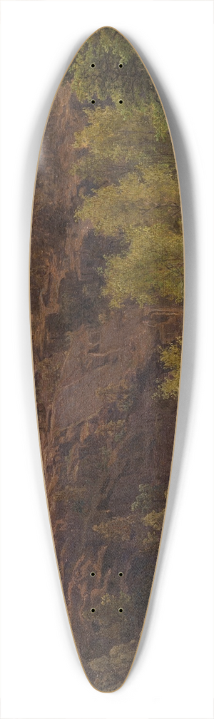 Marcus Larson - Woodland Pool in Sunshine 39.3 inch art pintail longboard deck