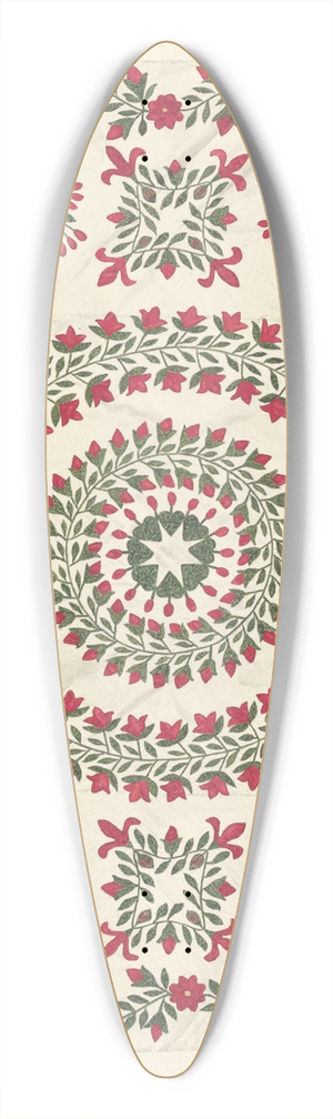 Margaret Concha - Quilt 39.3 inch art pintail longboard deck