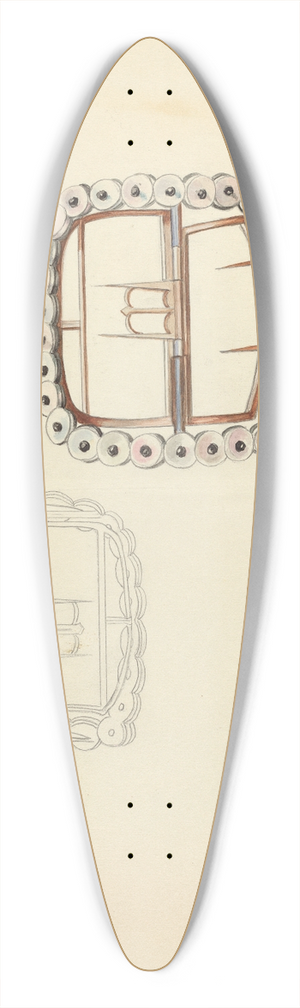Margaret Concha - Shoe Buckle 39.3 inch art pintail longboard deck