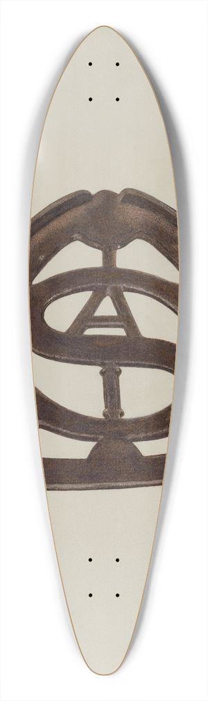 Margaret Golden - Trivet 39.3 inch art pintail longboard deck