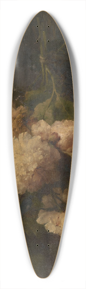 Margaretha Roosenboom - Peonies 39.3 inch art pintail longboard deck