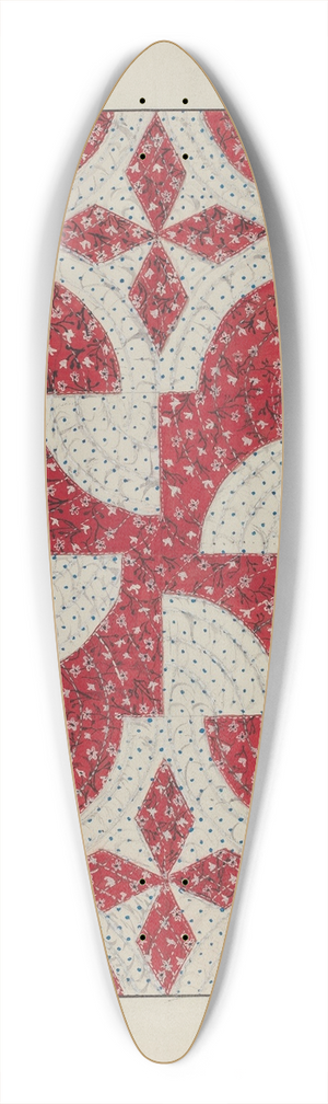 Margaret Linsley - Applique Quilt 39.3 inch art pintail longboard deck
