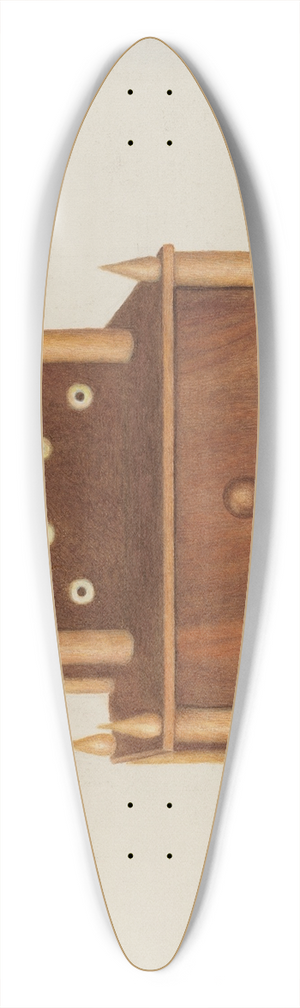 Margaret Stottlemeyer - Bureau 39.3 inch art pintail longboard deck