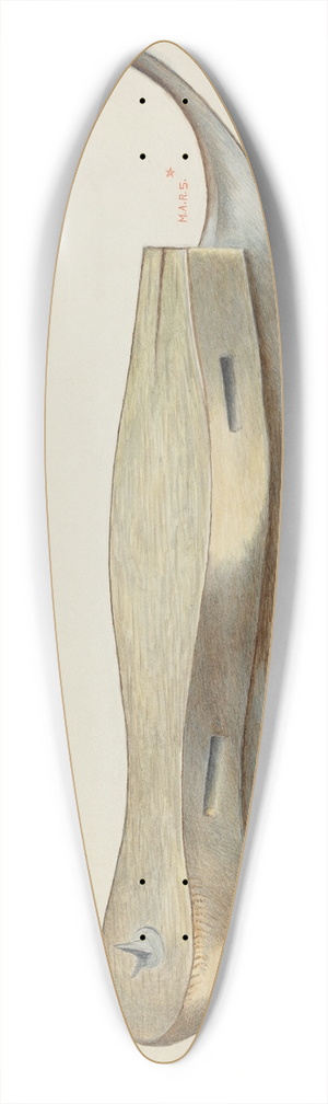 Margaret Stottlemeyer - Ice Skate 39.3 inch art pintail longboard deck