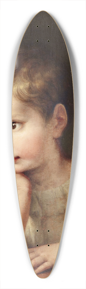 Maria Elektrine - Portrait of a child (Natalie Stuntz, niece of the artist) 39.3 inch art pintail longboard deck