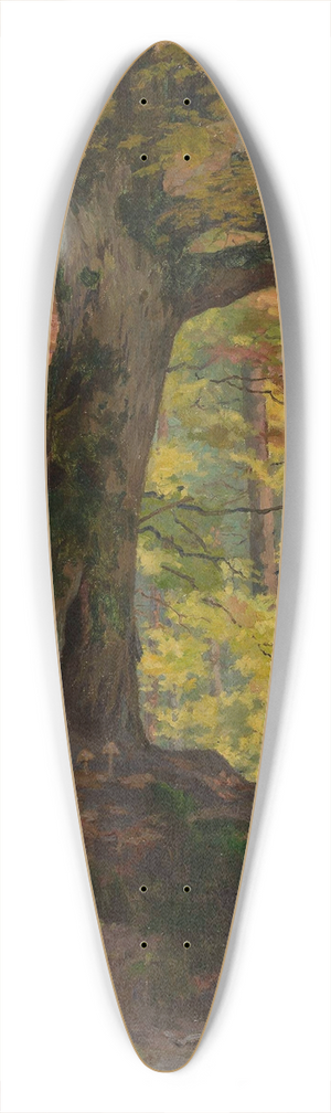Maria Klass-Kazanowska - Wild pigs in the forest 39.3 inch art pintail longboard deck