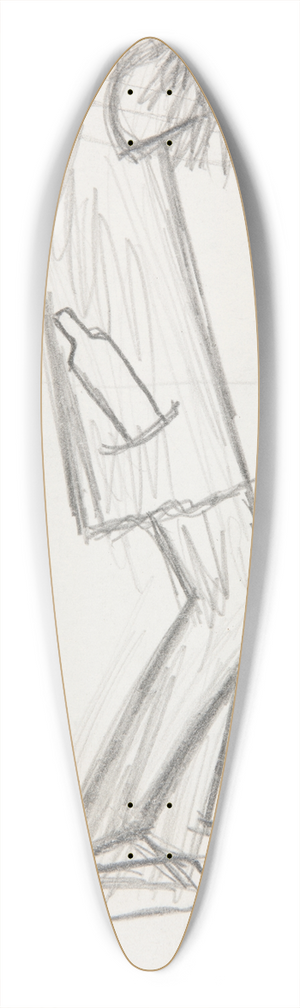 Marian Kopf - Syn okowity  Spity 39.3 inch art pintail longboard deck