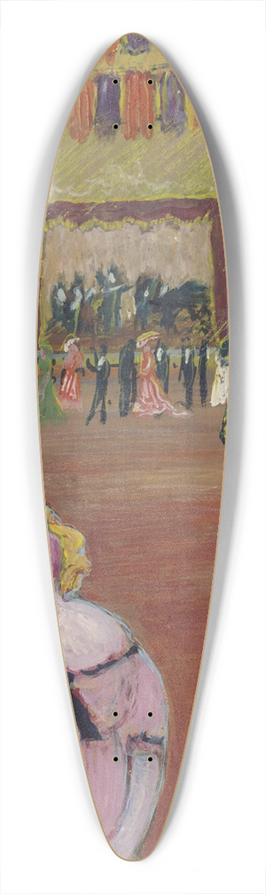 Marianne von Werefkin - ball scene 39.3 inch art pintail longboard deck