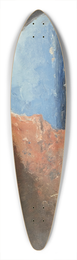 Mariano Fortuny Marsal - Arabs in a Cave by the Sea 39.3 inch art pintail longboard deck