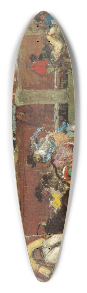 Mariano Fortuny Marsal - Bullfight. Wounded Picador 39.3 inch art pintail longboard deck