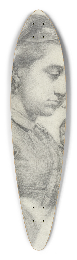 Mariano Fortuny Marsal - Bust of a young lady 39.3 inch art pintail longboard deck