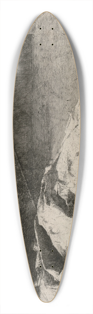Mariano Fortuny Marsal - Dead Kabyle 39.3 inch art pintail longboard deck