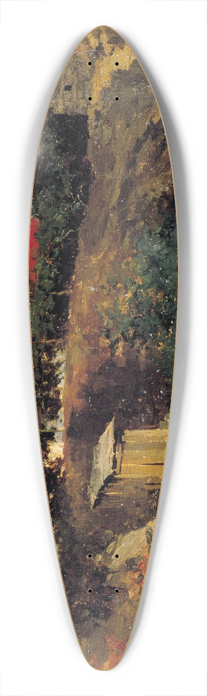 Mariano Fortuny Marsal - Portici Landscape 39.3 inch art pintail longboard deck