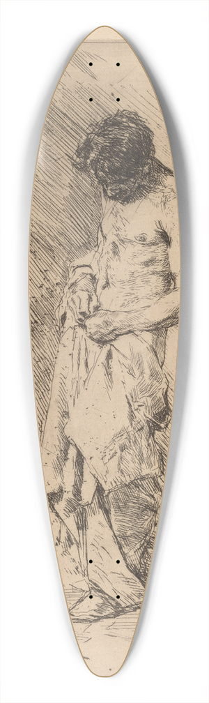 Mariano Fortuny Marsal - Un Pouilleux (Flea Seeker) 39.3 inch art pintail longboard deck
