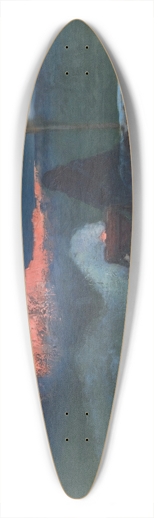 Marian Wawrzeniecki - Impression of Gloomy Thoughts 39.3 inch art pintail longboard deck