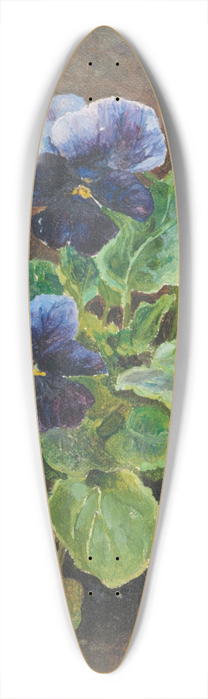 Maria Yakunchikova - Flower study 39.3 inch art pintail longboard deck
