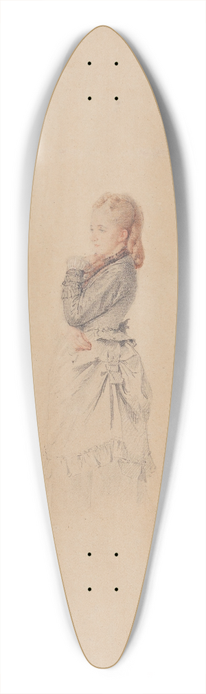 Marie Bracquemond - Portrait de sa soeur 39.3 inch art pintail longboard deck
