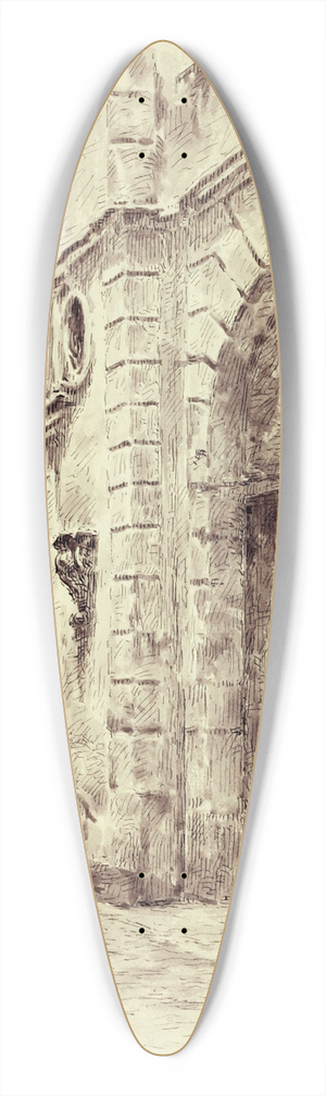 Marie-Dsir Bourgoin - Intrieur dune cour, 25 rue du Jour 39.3 inch art pintail longboard deck
