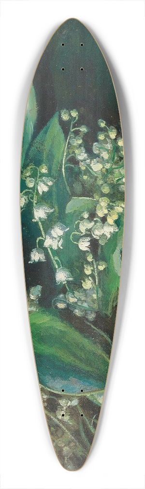 Marie Elisabeth Moritz-Lbben - Lilies of the Valley 39.3 inch art pintail longboard deck