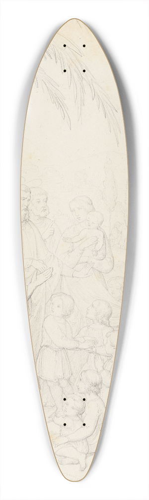 Marie Ellenrieder - Let the little children come to me and do not forbid them 39.3 inch art pintail longboard deck