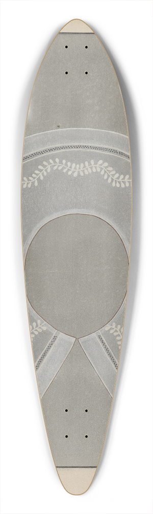 Marie Famularo - Embroidered Linen Collar 39.3 inch art pintail longboard deck