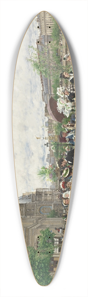 Marie-Franois Firmin-Girard - Le Quai aux Fleurs 39.3 inch art pintail longboard deck