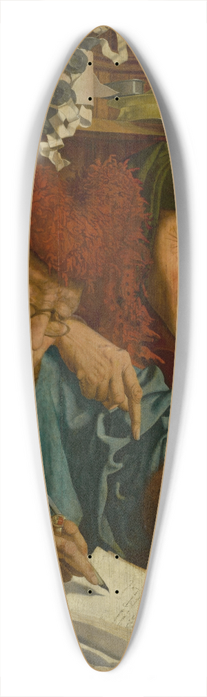 Marinus Van Reymerswale - Tax collectors 39.3 inch art pintail longboard deck