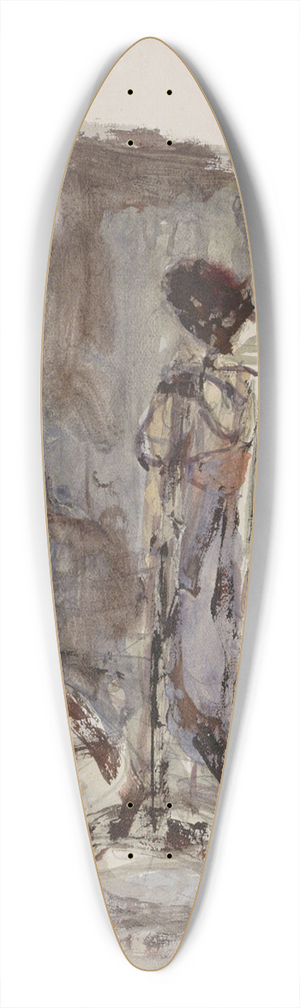 Marius Bauer - Figuur bij een portaal 39.3 inch art pintail longboard deck