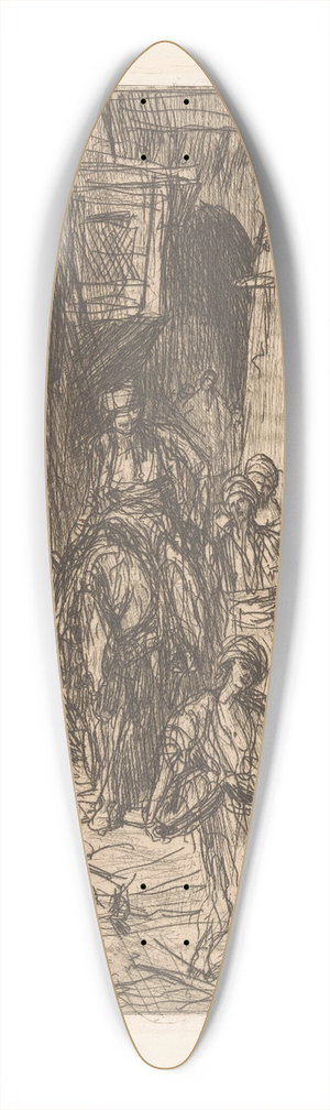 Marius Bauer - Straat in Caro 39.3 inch art pintail longboard deck