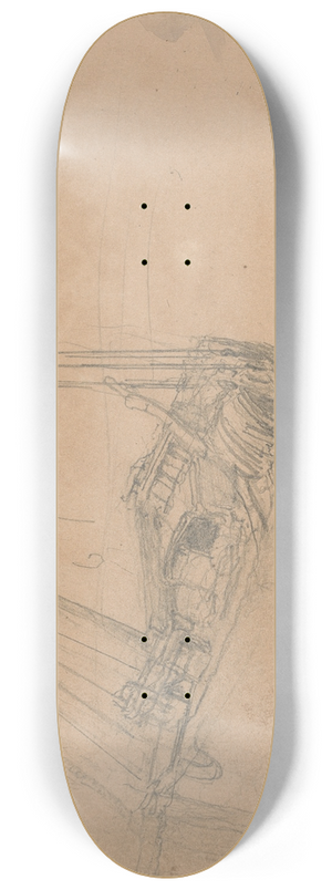 Clarkson Stanfield - Study of a Fishing Boat 8.25 inch art skate deck Clarkson Stanfield - Study of a Fishing Boat 8.25 inch art skate deck