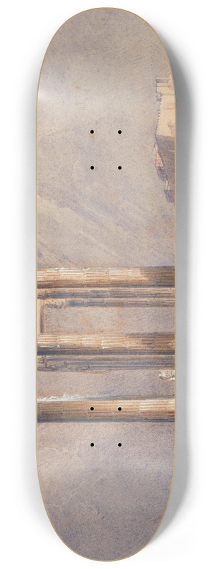 Clarkson Stanfield - The Temple of Jupiter Olympus, Athens 8.25 inch art skate deck Clarkson Stanfield - The Temple of Jupiter Olympus, Athens 8.25 inch art skate deck
