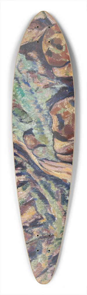 Marsden Hartley - Landscape, New Mexico 39.3 inch art pintail longboard deck