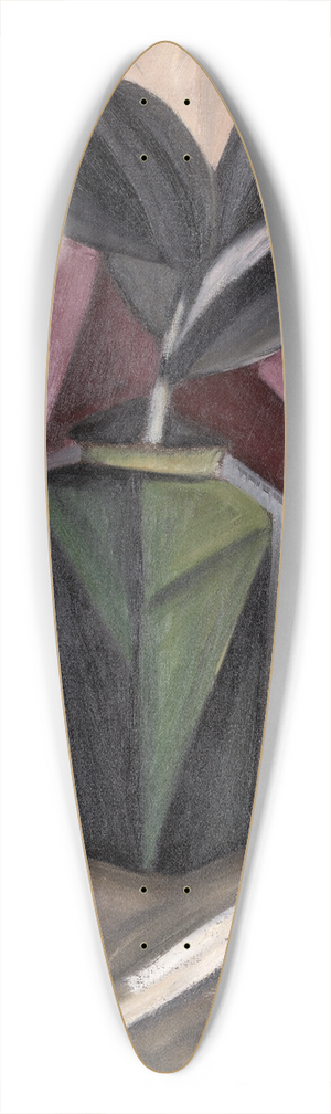 Marsden Hartley - RubberPlant 39.3 inch art pintail longboard deck