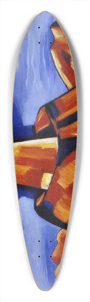 Marsden Hartley - Yliaster (Paracelsus) 39.3 inch art pintail longboard deck
