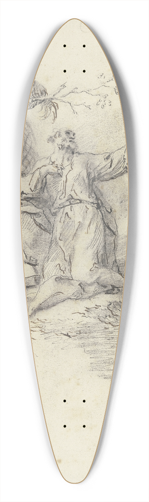 Martin Johann Schmidt - Die Reue des Heiligen Petrus 39.3 inch art pintail longboard deck Martin Johann Schmidt - Die Reue des Heiligen Petrus 39.3 inch art pintail longboard deck