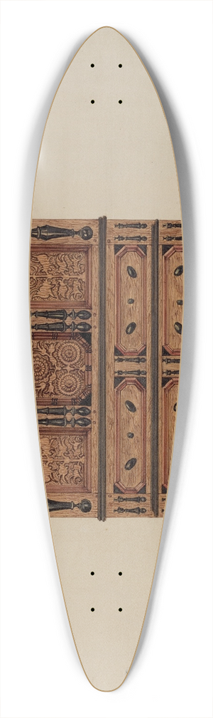 Martin Partyka - Two Drawer Sunflower Chest  front view 39.3 inch art pintail longboard deck Martin Partyka - Two Drawer Sunflower Chest  front view 39.3 inch art pintail longboard deck