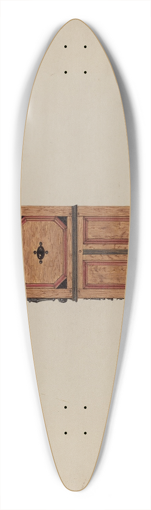 Martin Partyka - Two Drawer Sunflower Chest  side view 39.3 inch art pintail longboard deck Martin Partyka - Two Drawer Sunflower Chest  side view 39.3 inch art pintail longboard deck