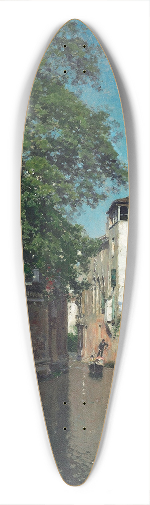 Martin Rico y Ortega - Canal in Venice 39.3 inch art pintail longboard deck