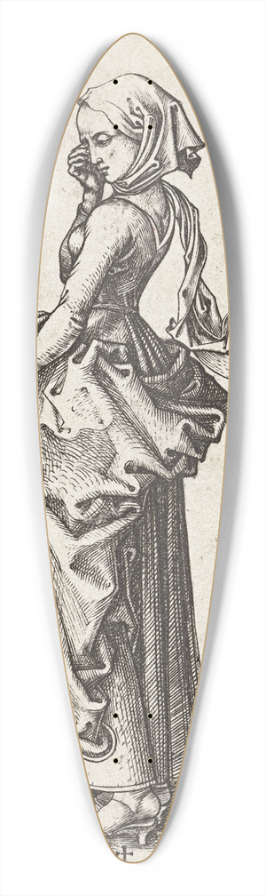 Martin Schongauer - The fifth foolish Virgin 39.3 inch art pintail longboard deck
