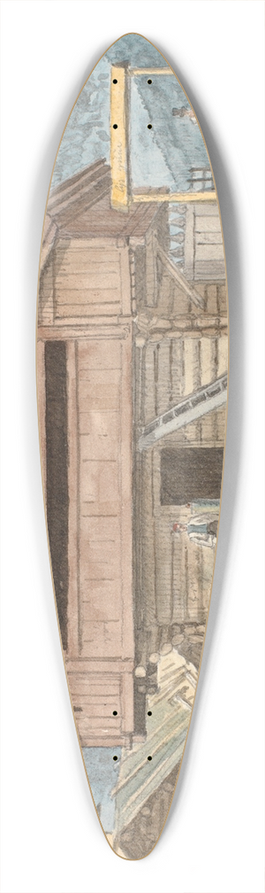 Martinus Rrbye - Bondegrd 39.3 inch art pintail longboard deck