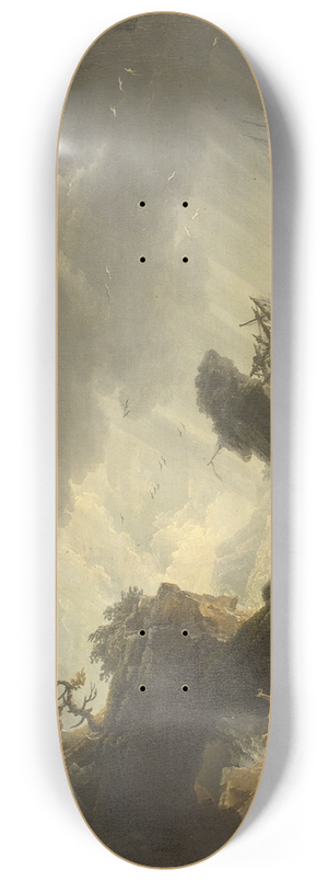 Claude-Joseph Vernet - A Shipwreck 8.25 inch art skate deck